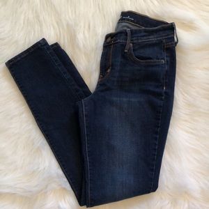 Old Navy dark wash mid rise skinny jeans